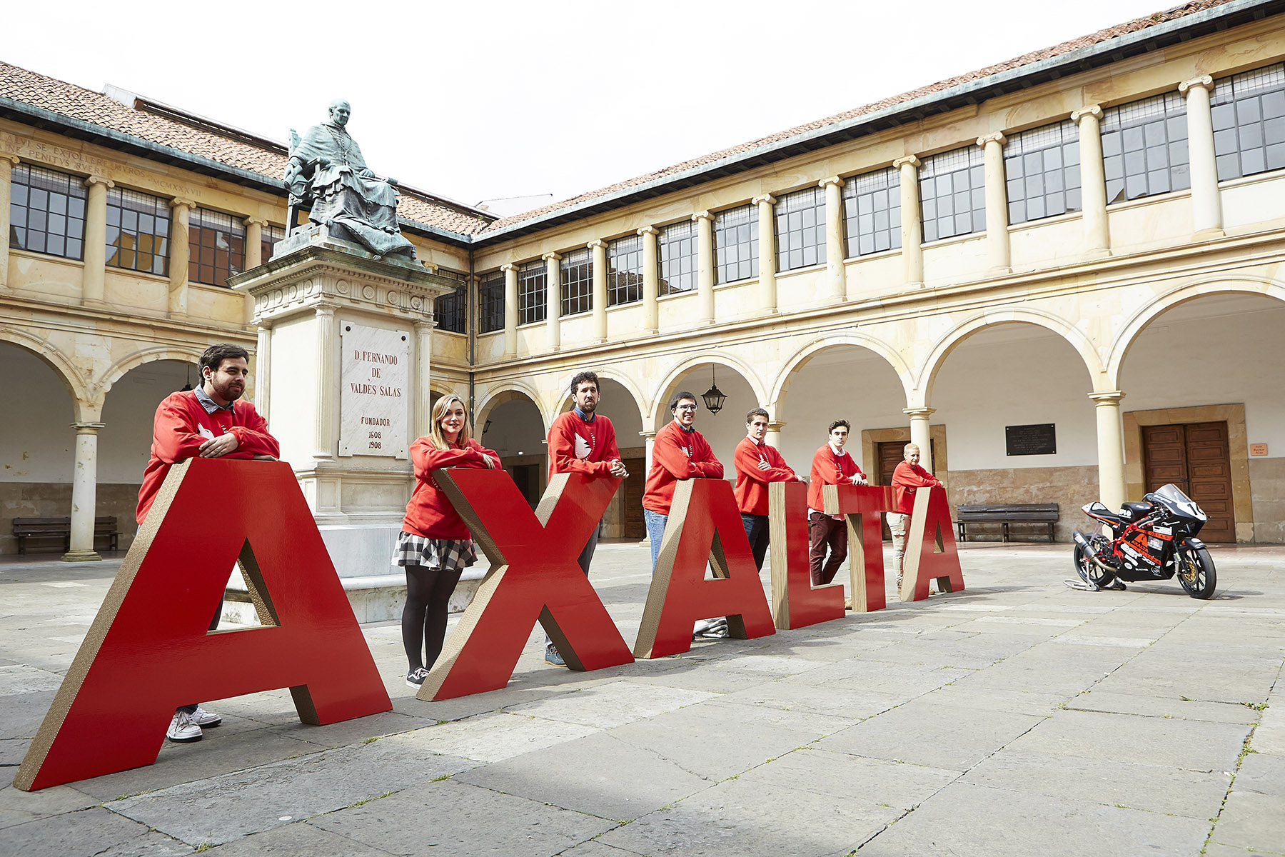 Oviedo event with big letter Axalta spelled out